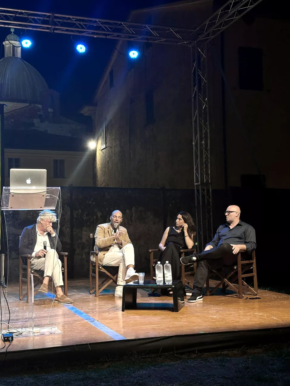 Claudio Francesconi, Annalisa Bugliani per l'evento di Nicola Lattanzi e Andrea Pezzi a Pietrasanta Cult