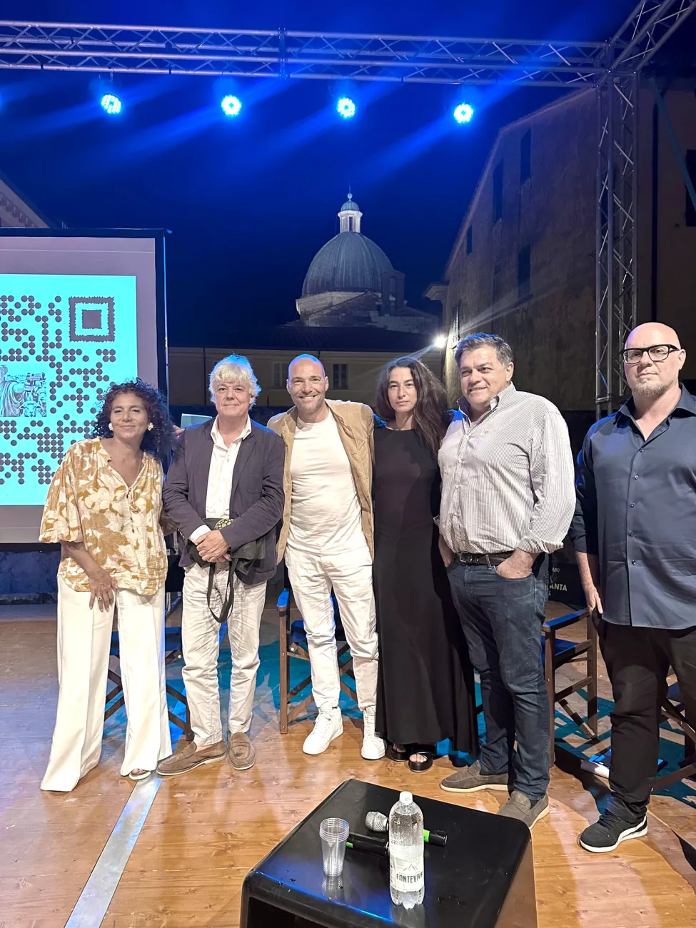 Annalisa Bugliani, Claudio Francesconi, Alberto Giovannetti per l'evento di Nicola Lattanzi e Andrea Pezzi a Pietrasanta Cult