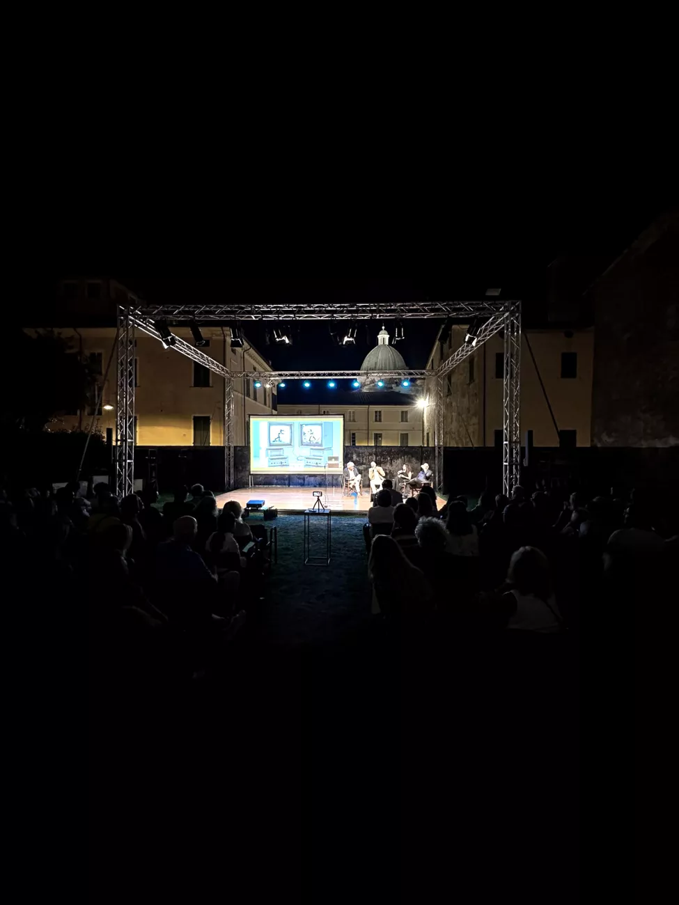 Claudio Francesconi, Annalisa Bugliani per l'evento di Nicola Lattanzi e Andrea Pezzi a Pietrasanta Cult