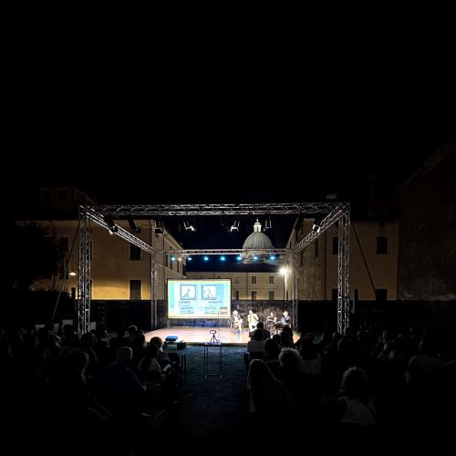 Claudio Francesconi, Annalisa Bugliani per l'evento di Nicola Lattanzi e Andrea Pezzi a Pietrasanta Cult