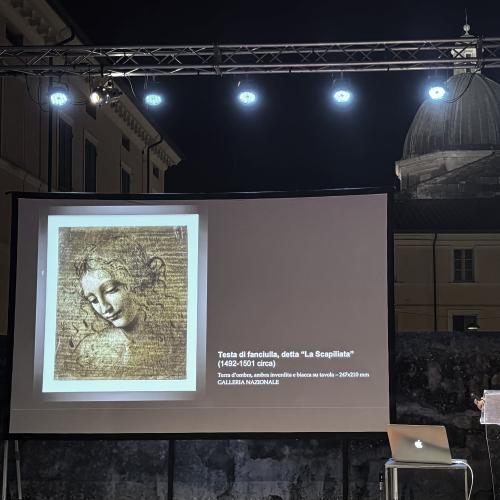 Pietro Marani presenta la sua conferenza su Leonardo Da Vinci per Pietrasanta Cult