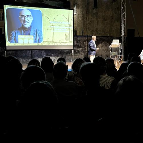 Stefano De Martino durante l'evento di Pietrasanta Cult